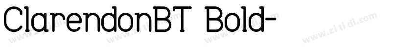 ClarendonBT Bold字体转换